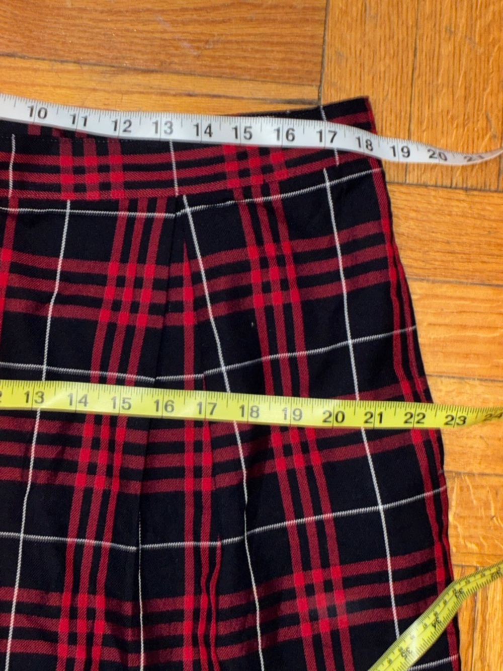 Land’s End, Red/Blue Plaid Skirt/Skort, Size 16, School Uniform - Picture 8 of 10